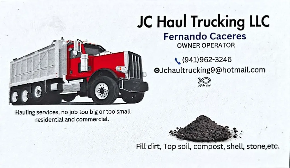 Trusted yard cleanup service in Bradenton, FL - JC Haul Trucking
