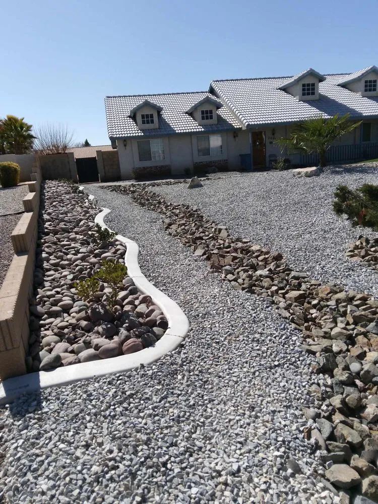 Expert landscape installation with custom design in Apple Valley, CA by J&C Landscape Services