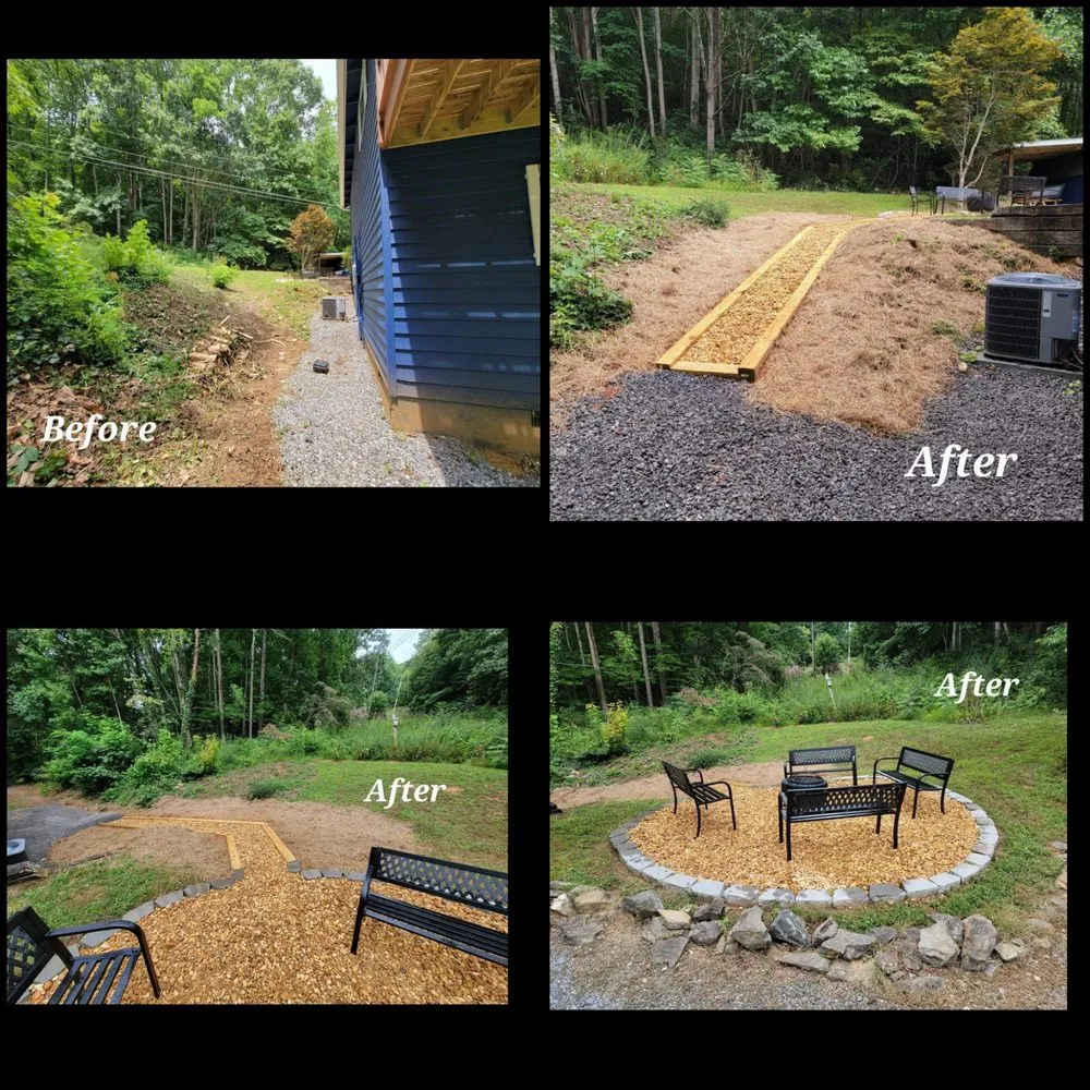 Custom landscape installation in Hiawassee, GA by JC Landscaping Specialists