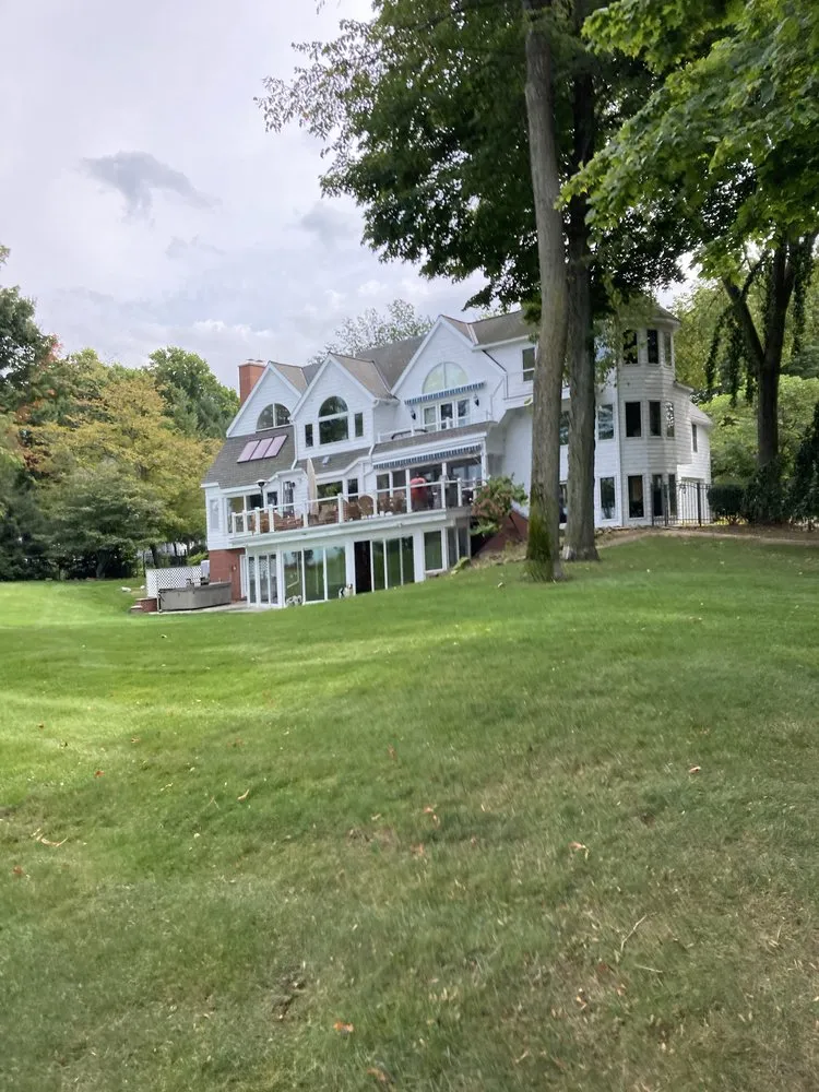 Custom landscape installation in West Springfield, PA by JC Lawn Care and Services