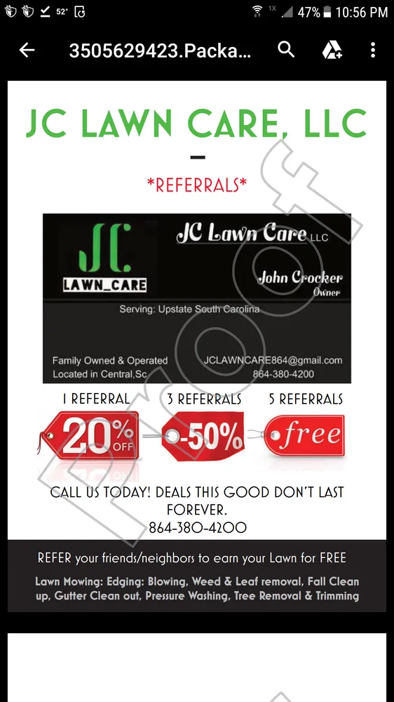 Expert yard cleanup service in Central, SC by JC Lawn Care