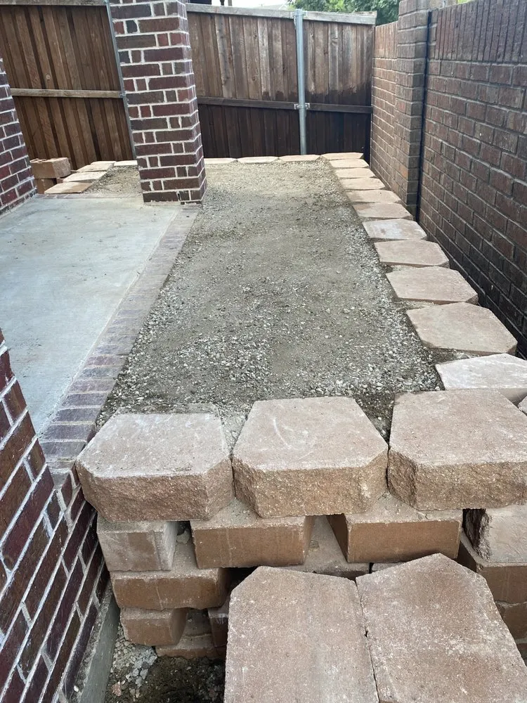 Custom landscape installation in Lucas, TX - JC Lawn Service