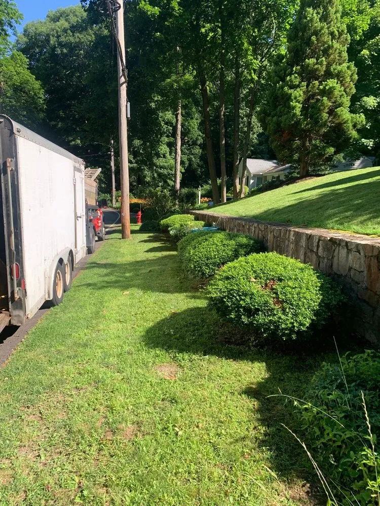 Custom landscape installation in Norwood, MA - JC Neto Landscape