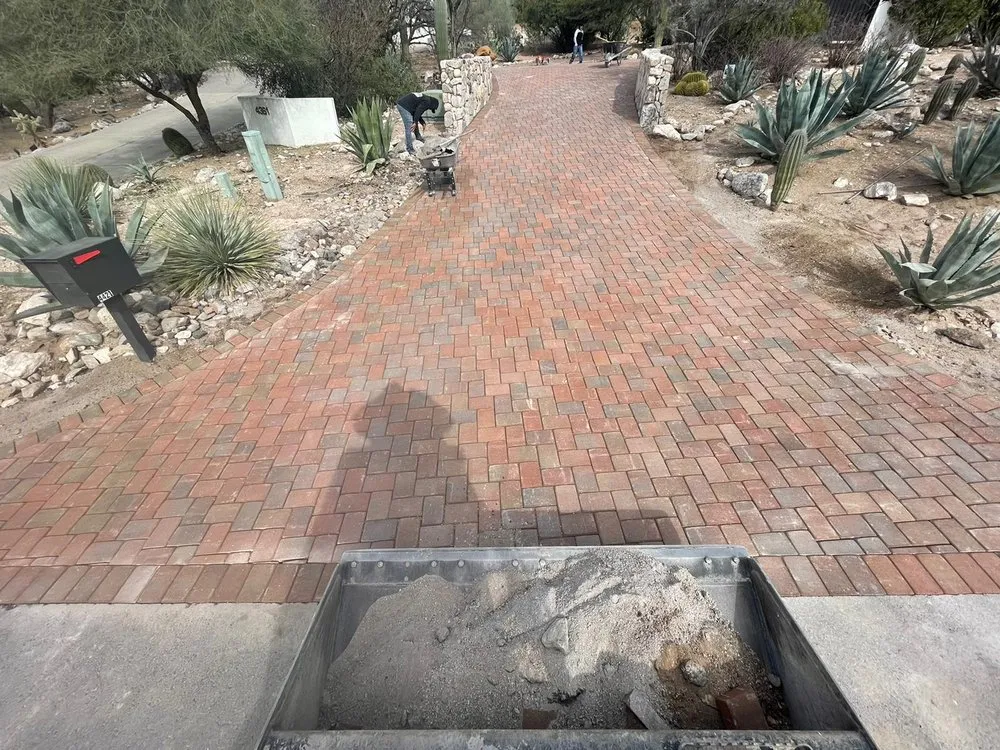 Professional yard maintenance for residential properties in Tucson, AZ by JC PaversAz