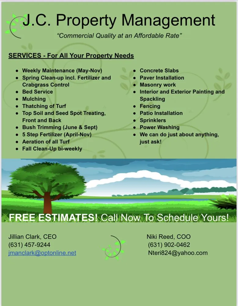 Professional yard cleanup service in Brookhaven, NY by JC Property Management