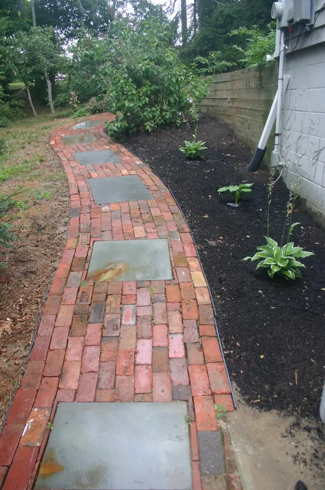 Custom landscape installation in Wellfleet, MA by JC Property Services