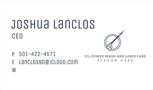 JCL Power Wash and Lawn Care Logo