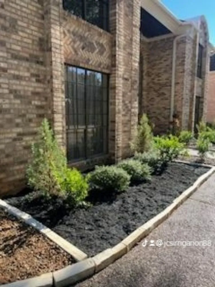Custom landscape installation in Houston, TX by Jc's Irrigation