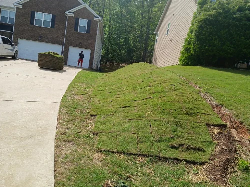 Local landscape installation in Villa Rica, GA - JC’s Quality Services