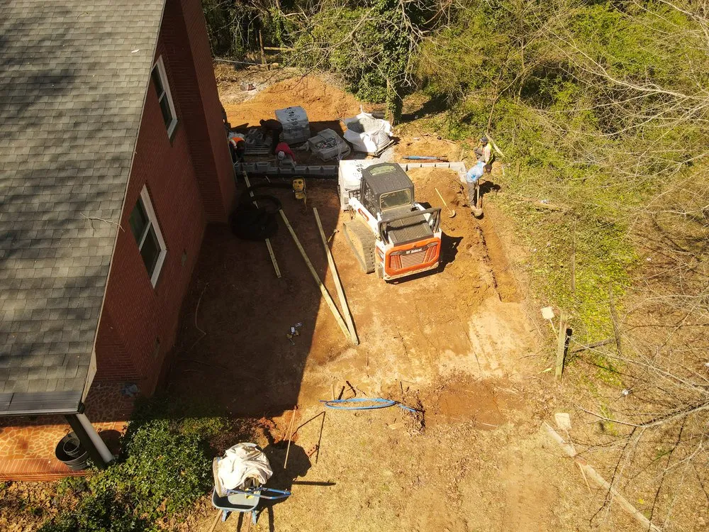 Custom residential landscaping with custom design in Charlotte, NC by JD Landscape