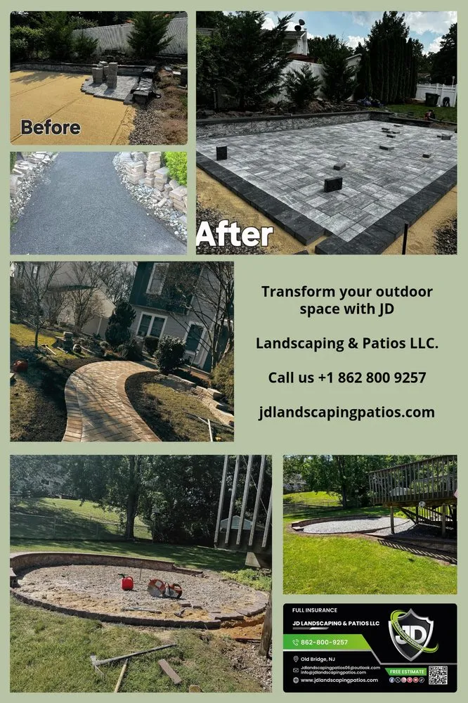 Reliable landscape installation for residential properties in Old Bridge, NJ by Jd Landscaping & Patios