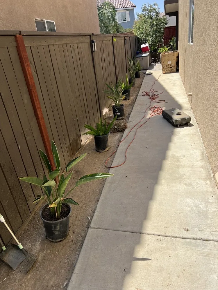Custom landscape installation in Perris, CA by JD Maintenance & Landscaping