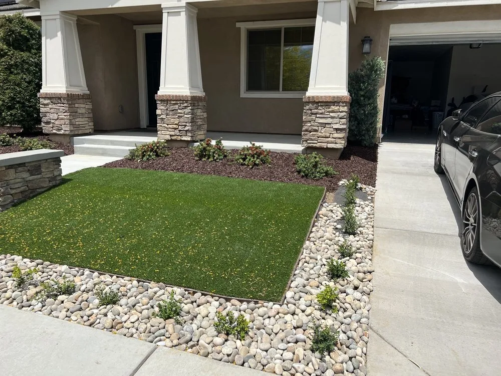 Custom landscaping services with custom design in Perris, CA by JD Maintenance & Landscaping