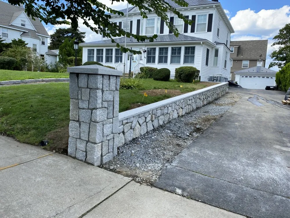 Custom yard cleanup service in Lowell, MA - JD Stoneworks