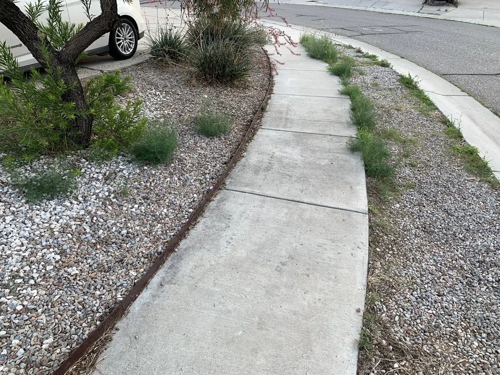 Custom outdoor landscaping with custom design in Albuquerque, NM by J&D'S Construction