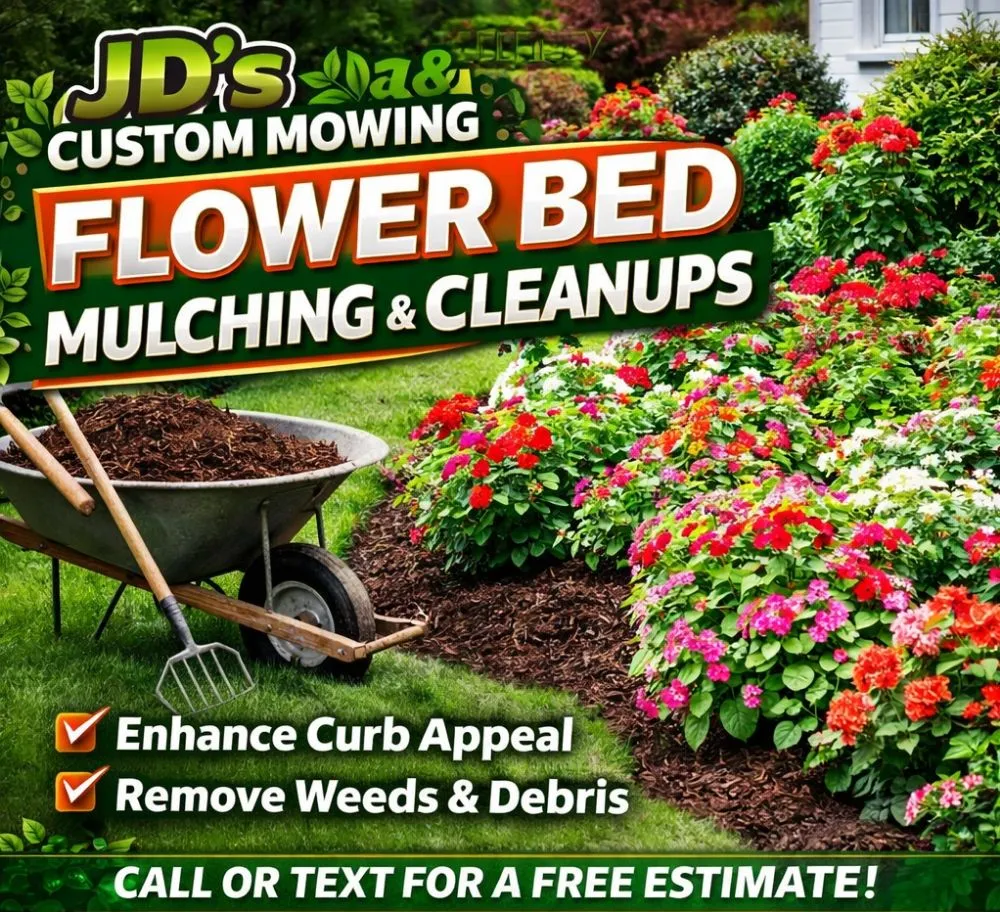 Top-rated outdoor landscaping for outdoor upgrades in Raymore, MO by JD'S CUSTOM MOWING & Snow Removal