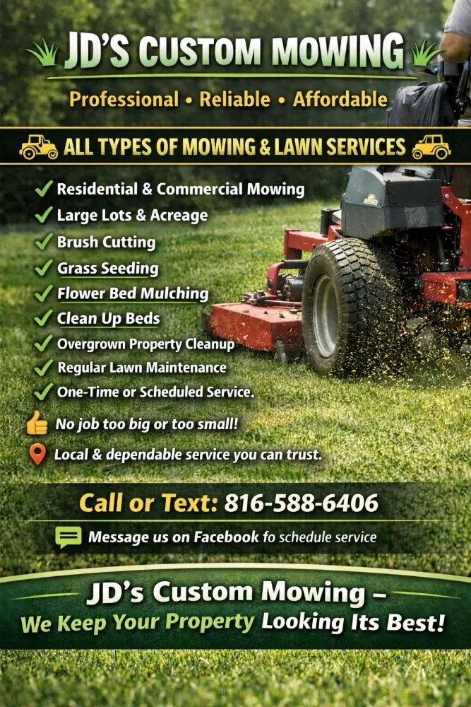 Affordable landscape installation for outdoor upgrades across Raymore, MO - JD'S CUSTOM MOWING & Snow Removal