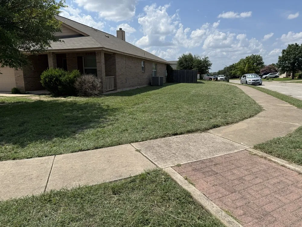 Custom landscape installation in Leander, TX by JDV Lawn and Tractor Service