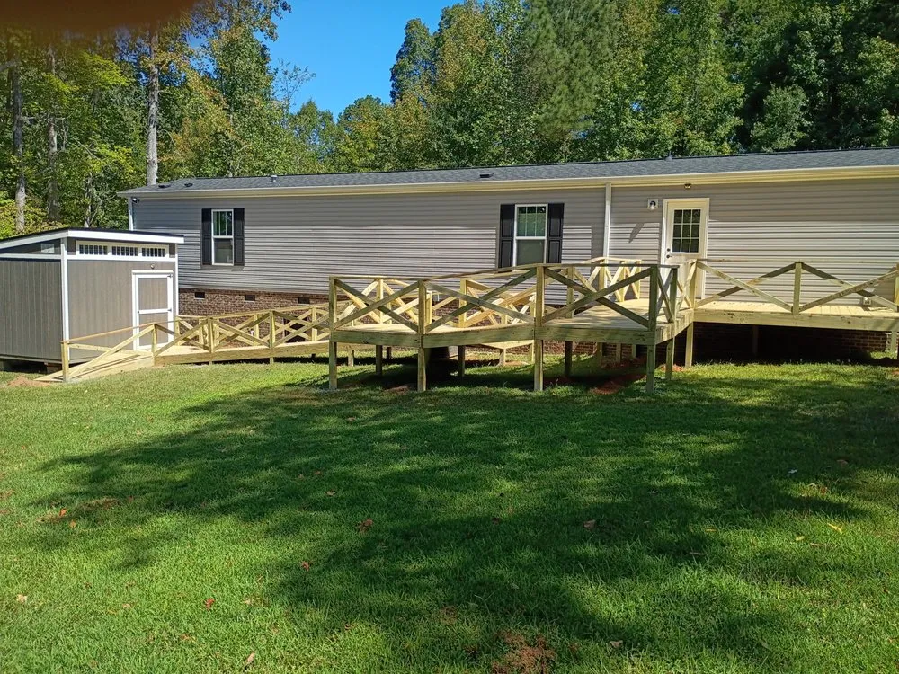 Affordable residential landscaping in Heath Springs, SC by J&E Construction