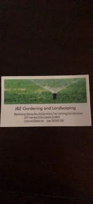 J&E Gardening And Landscaping Logo