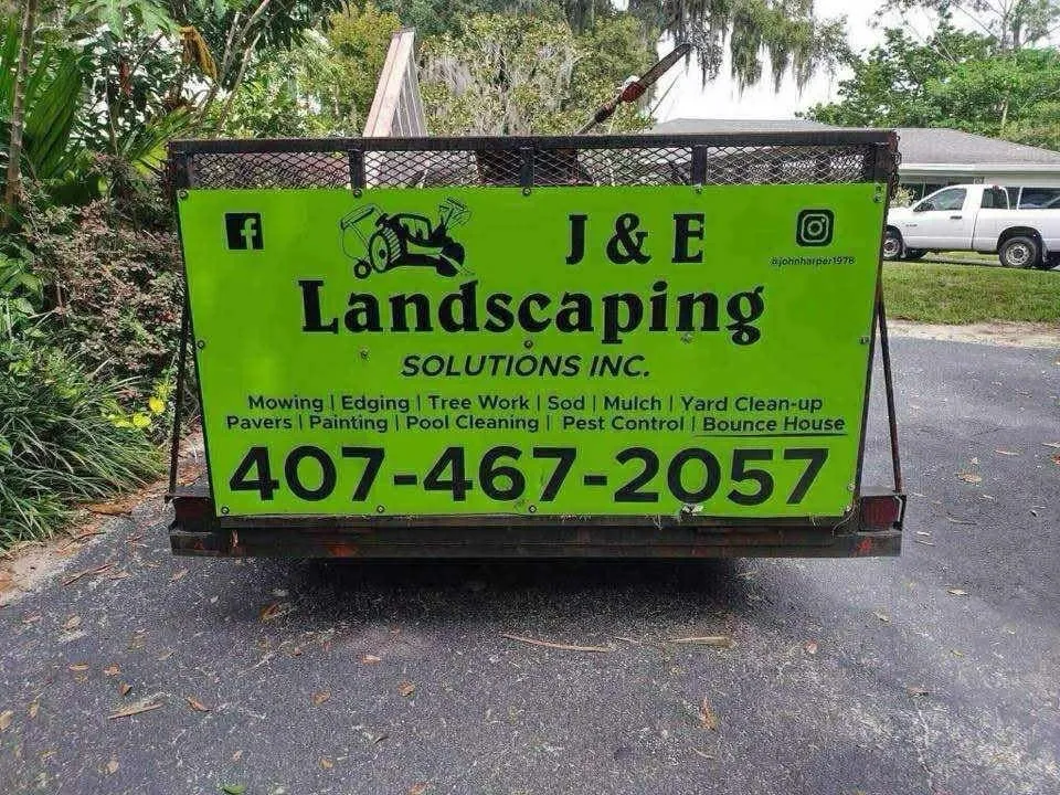 Affordable lawn mowing service for year-round maintenance in Geneva, FL by J&E Landscaping Solution and Bounce Houses