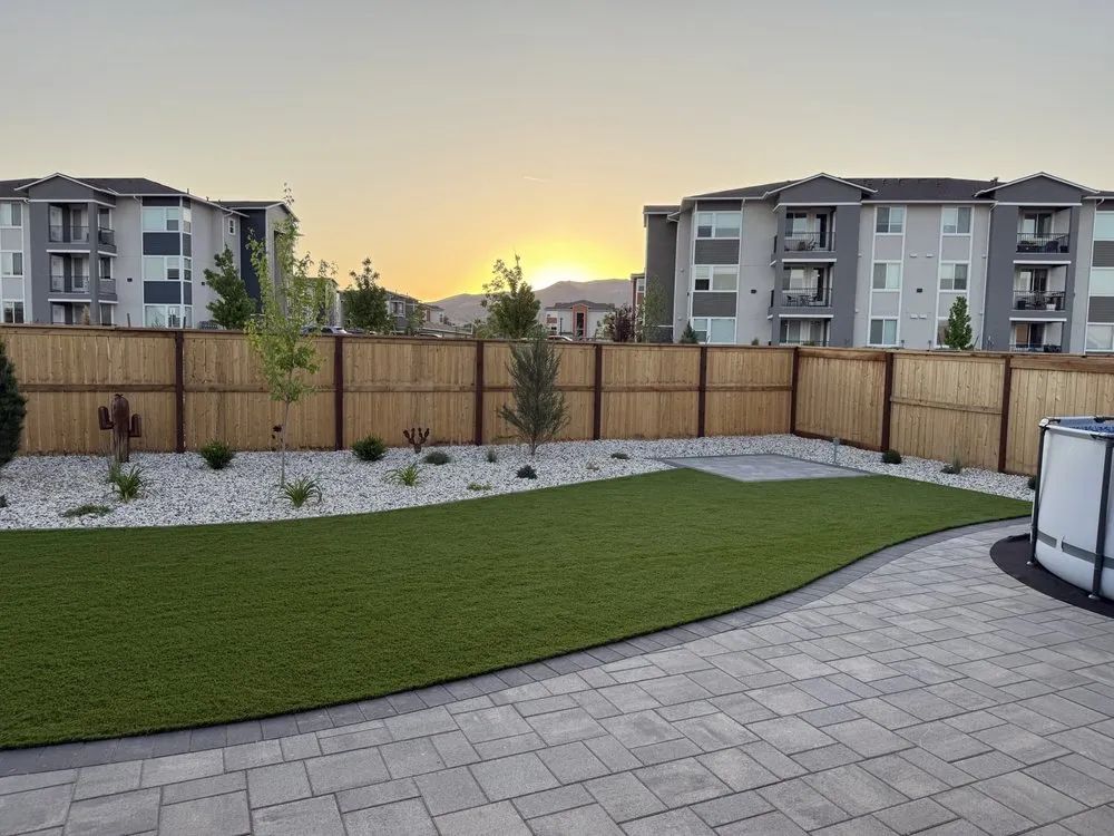 Custom residential landscaping for beautiful yards in Reno, NV by Jefes Landscaping