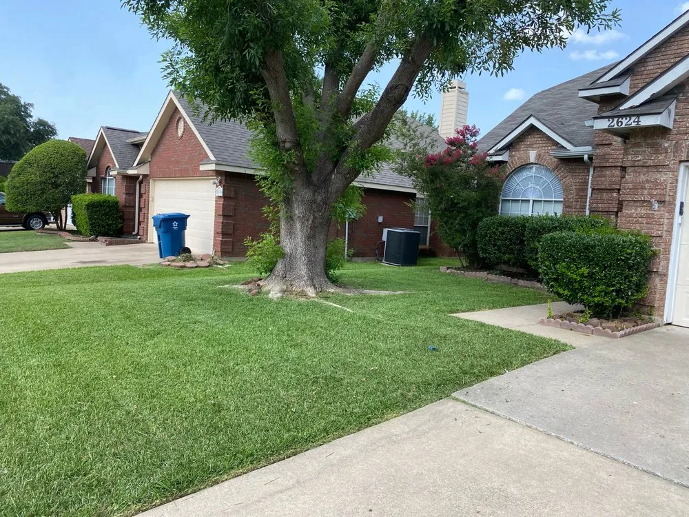 Professional lawn mowing service in Denton, TX by Jeffrey Boys Lawn Barbers