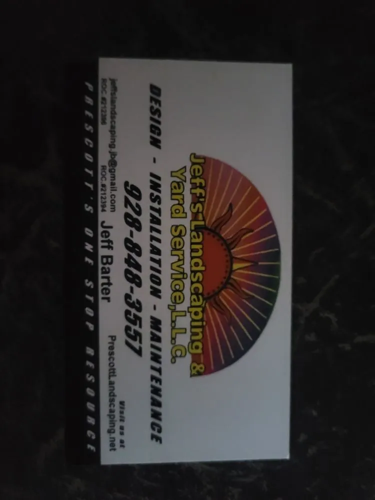 Local garden landscaping in Prescott, AZ - jeffs Landscaping & Yard Service