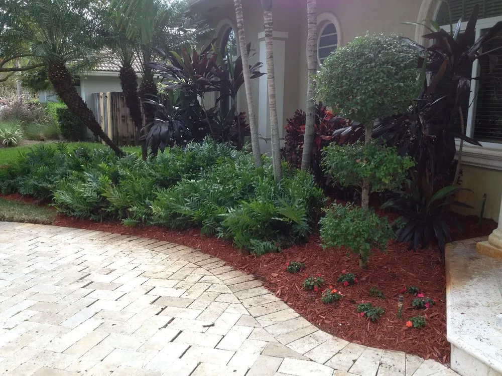Professional landscape installation for residential properties in Homestead, FL by Jeff's Lawn & Lawnscaping