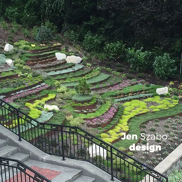 Custom garden landscaping in Redmond, WA - Jen Szabo Design