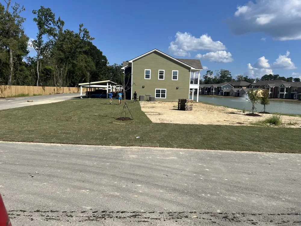 Custom landscape design in Robert, LA - Jenkins Sod