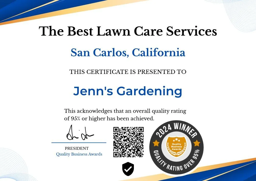 Top-rated lawn care service in San Carlos, CA by Jenn's Gardening