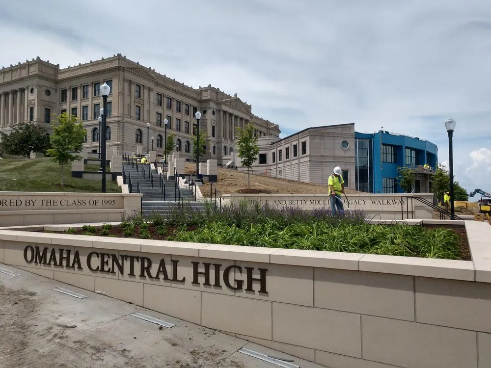 Custom outdoor landscaping in Springfield, NE by Jensen Gardens