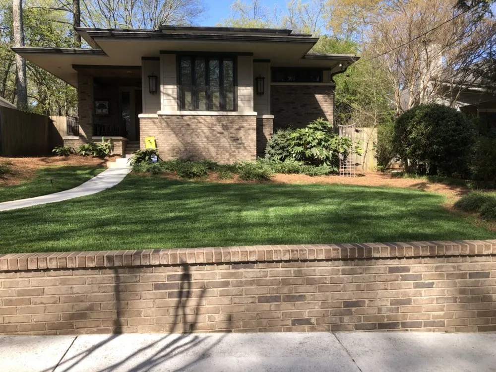 Affordable landscape installation with custom design in Norcross, GA by Jeremiah's Landscaping