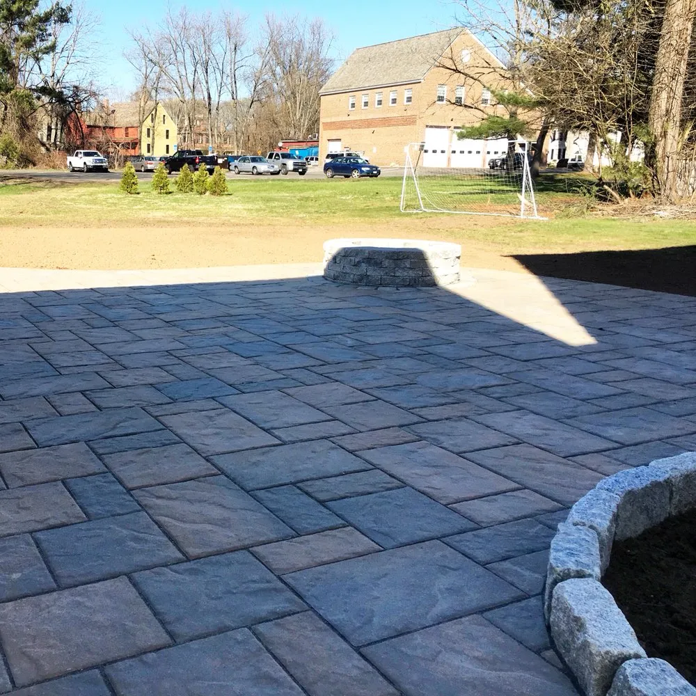 Local lawn mowing service with custom design in Wethersfield, CT by Jerry's Pathways & Patios