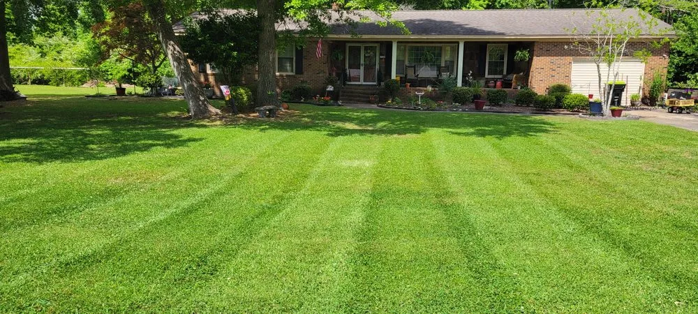 Custom garden landscaping in Leland, NC by Jerry's Pro Lawn Care