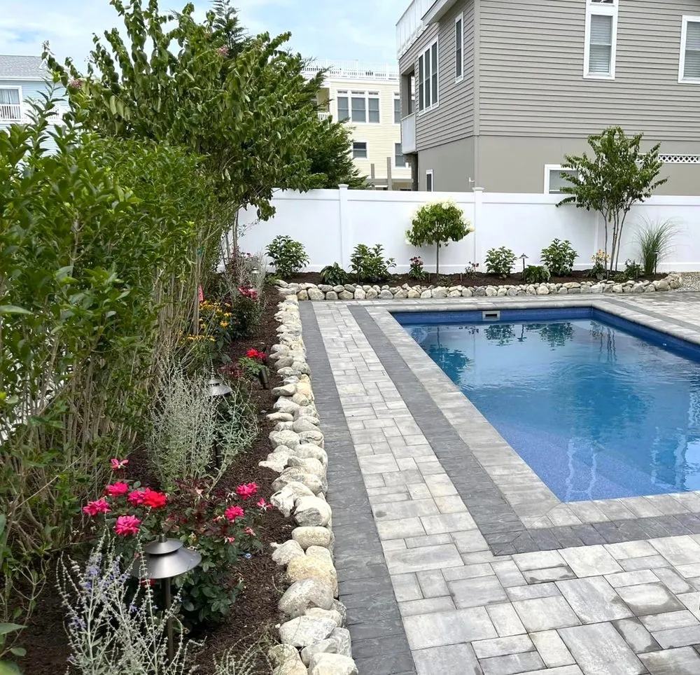 Affordable landscape design in Barnegat, NJ by Jersey Shore Pavers