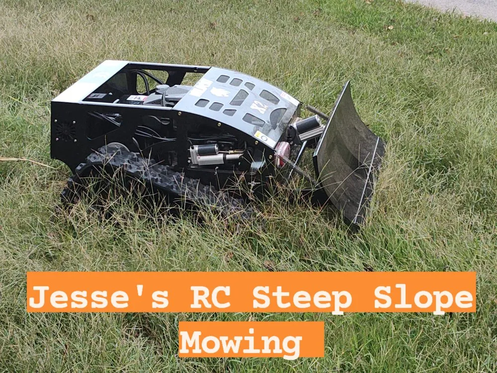 Custom landscape design in Nashville, TN by Jesse's RC Steep Slope Mowing