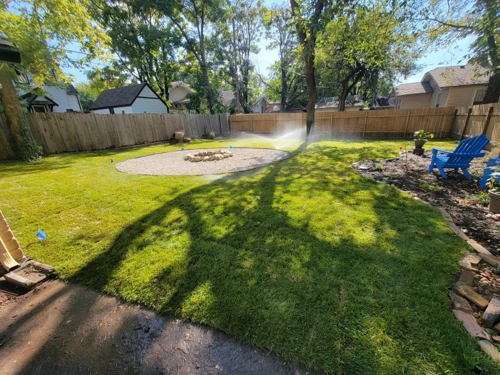 Custom yard cleanup service in Wichita, KS by Jesus Landscaping