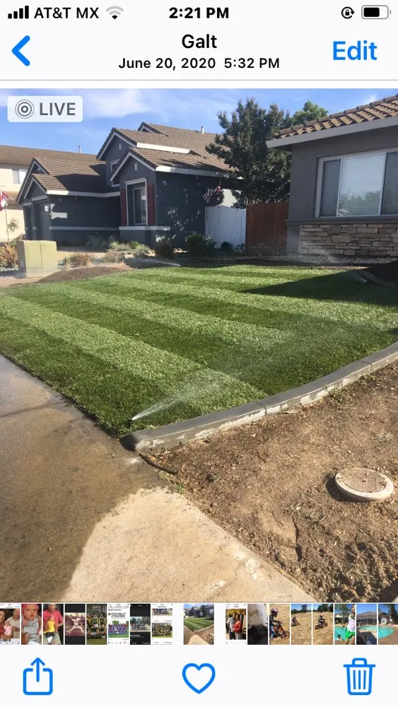 Custom lawn mowing service in Galt, CA by Jesus Yard grooming