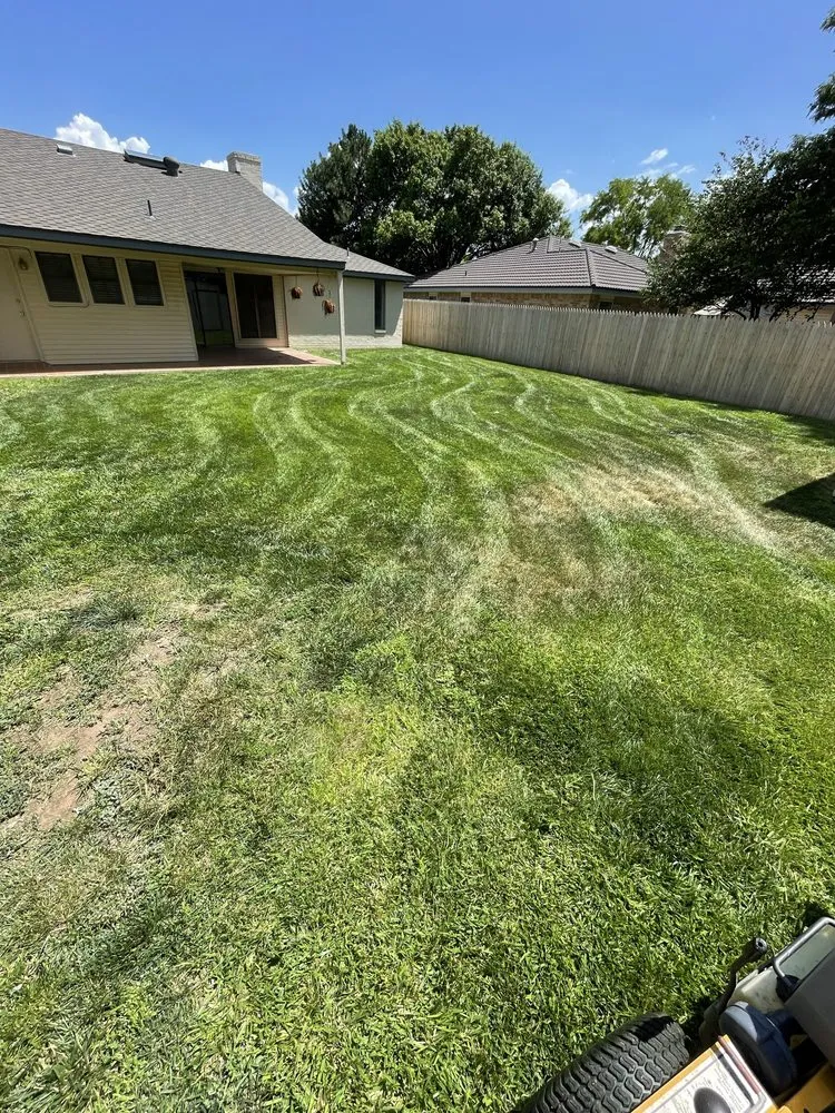 Custom garden landscaping in Amarillo, TX by Jetts Landscaping