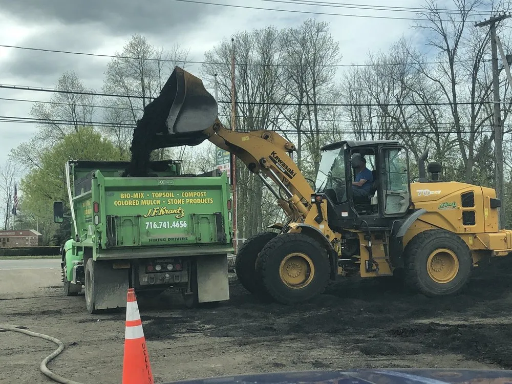 Top-rated landscape installation with custom design across North Tonawanda, NY - J.F. Krantz Topsoil & Nursery