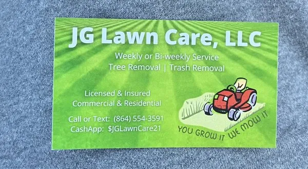 JG Lawn Care Logo
