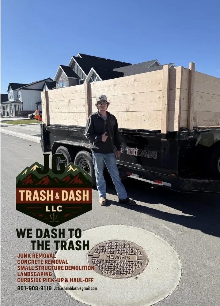 Professional garden landscaping in West Haven, UT by JG Trash & Dash