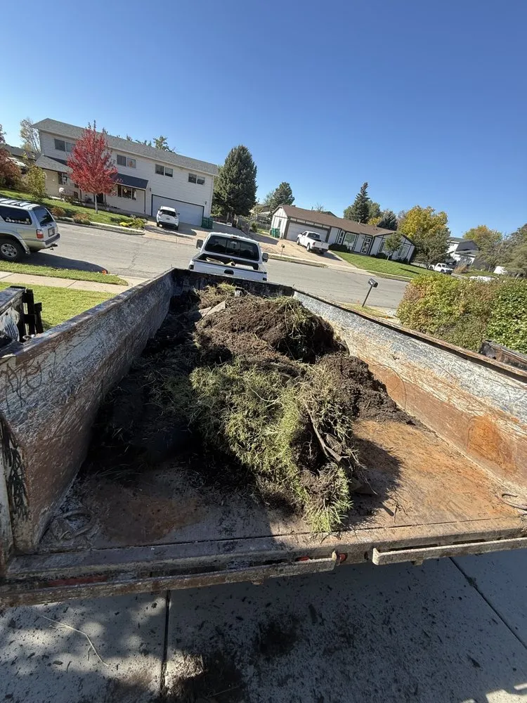 Custom landscape installation in West Haven, UT - JG Trash & Dash