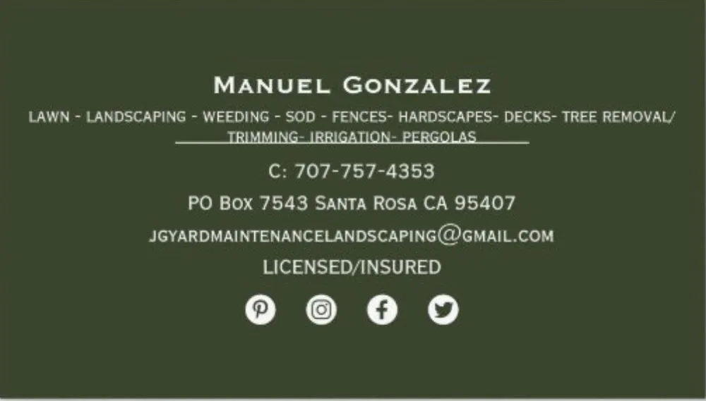 Custom lawn mowing service with custom design across Santa Rosa, CA - JG Yard Maintenance & Landscaping