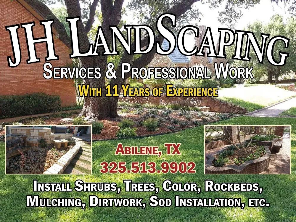 Expert lawn mowing service in Abilene, TX - JH Landscaping