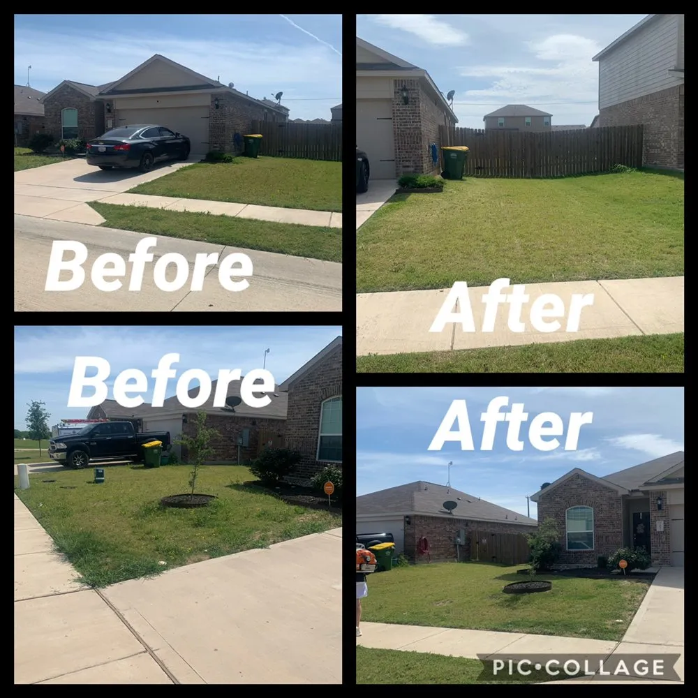 Local yard cleanup service for residential properties in Midlothian, TX by J&H Lawncare