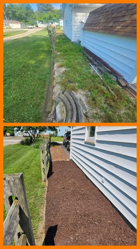 Affordable garden landscaping for residential properties in Ashtabula, OH by J&H Property Maintenance