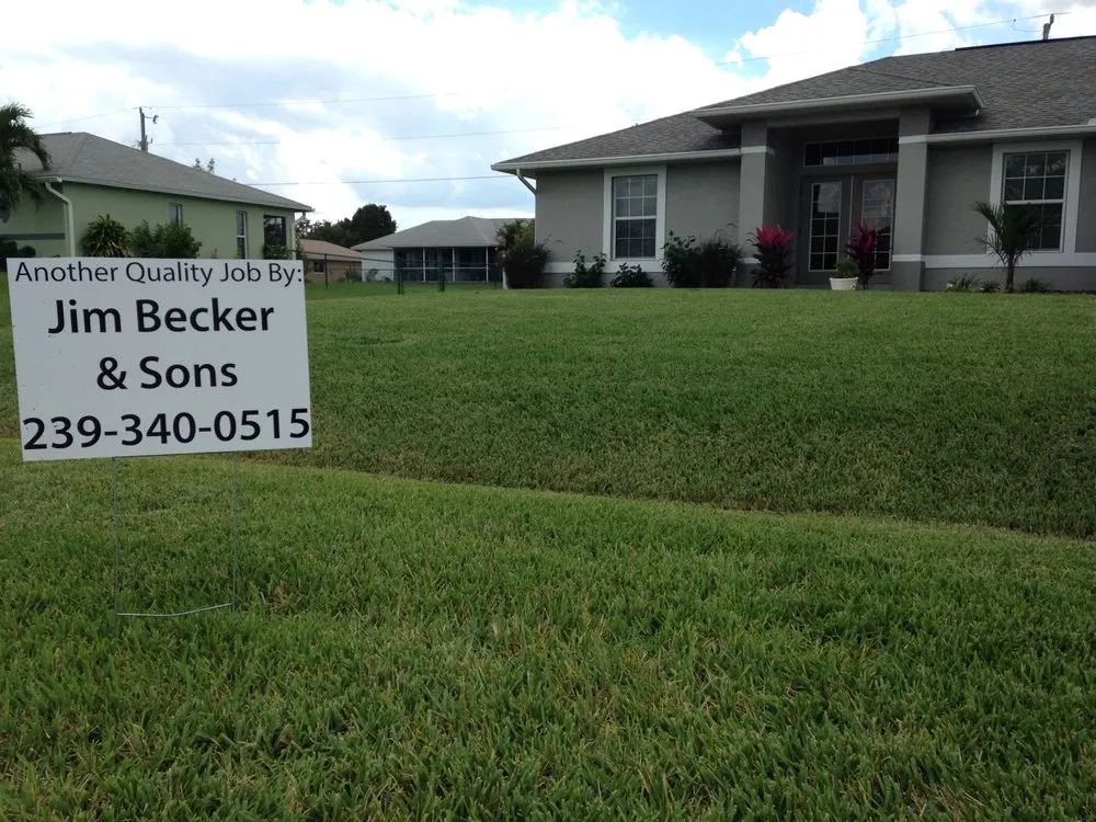 Custom lawn mowing service for homes across Fort Myers, FL - Jim Becker and Sons